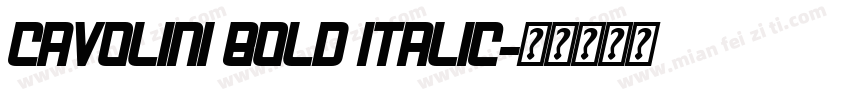 Cavolini Bold Italic字体转换